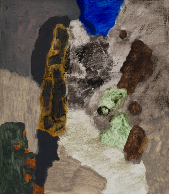 Andreas Eriksson, Ephemeral #15, 2019, Oil, acrylic and egg-oil tempera on panel mounted canvas, 38x33cm