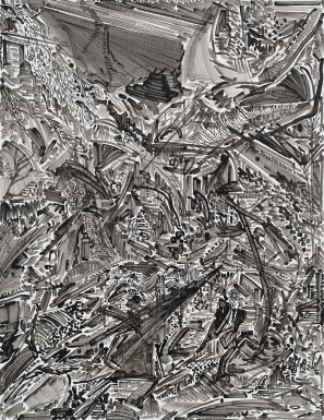 Dark Forest, 2019, Acrylic on canvas, 53x40.9cm