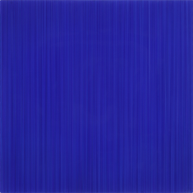KIM Hyunsik, Who Likes Blue?, 2017, Acrylic on epoxy resin, aluminum frame, 62x62x7cm