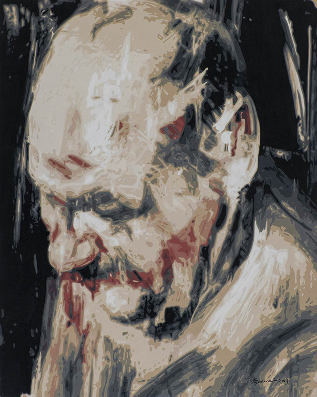 智者, 2013, 布面丙烯, 100x80cm