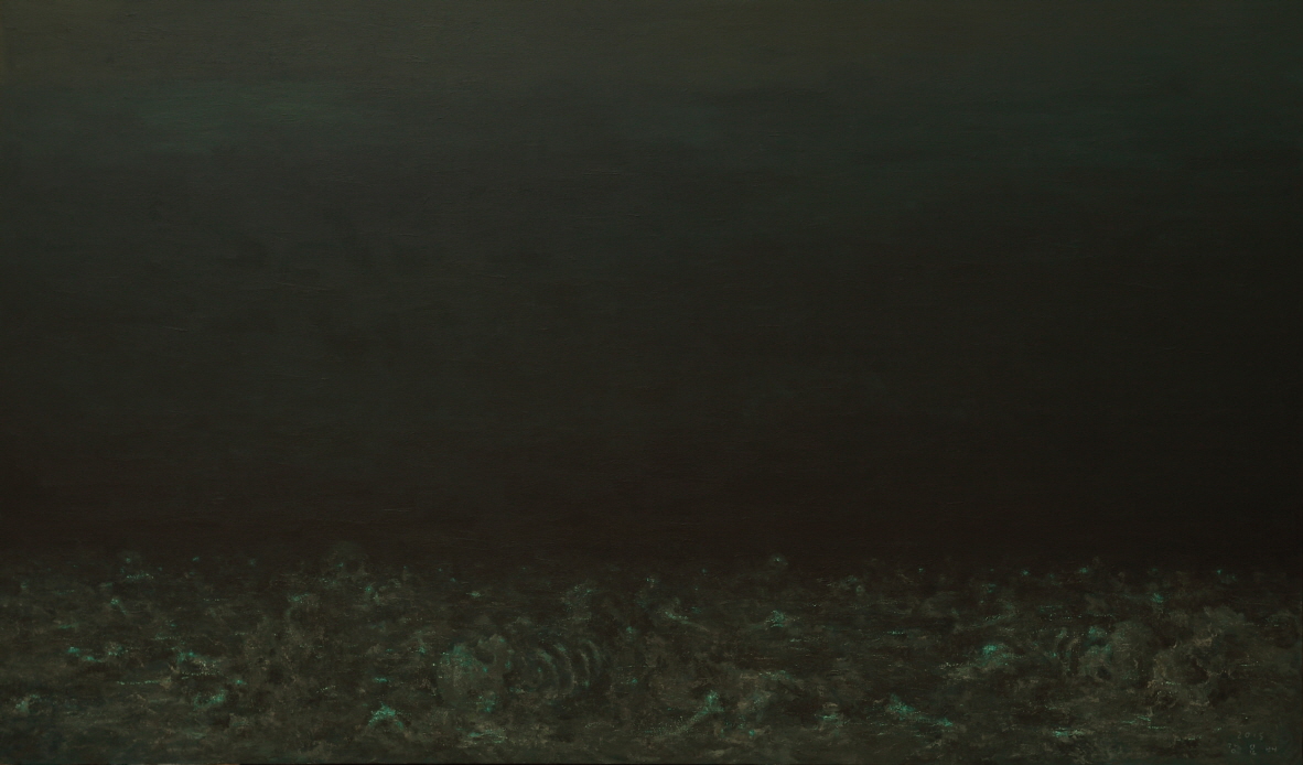 The Deep, Deep Ocean, 2015, Acrylic on canvas, 197x333.3cm