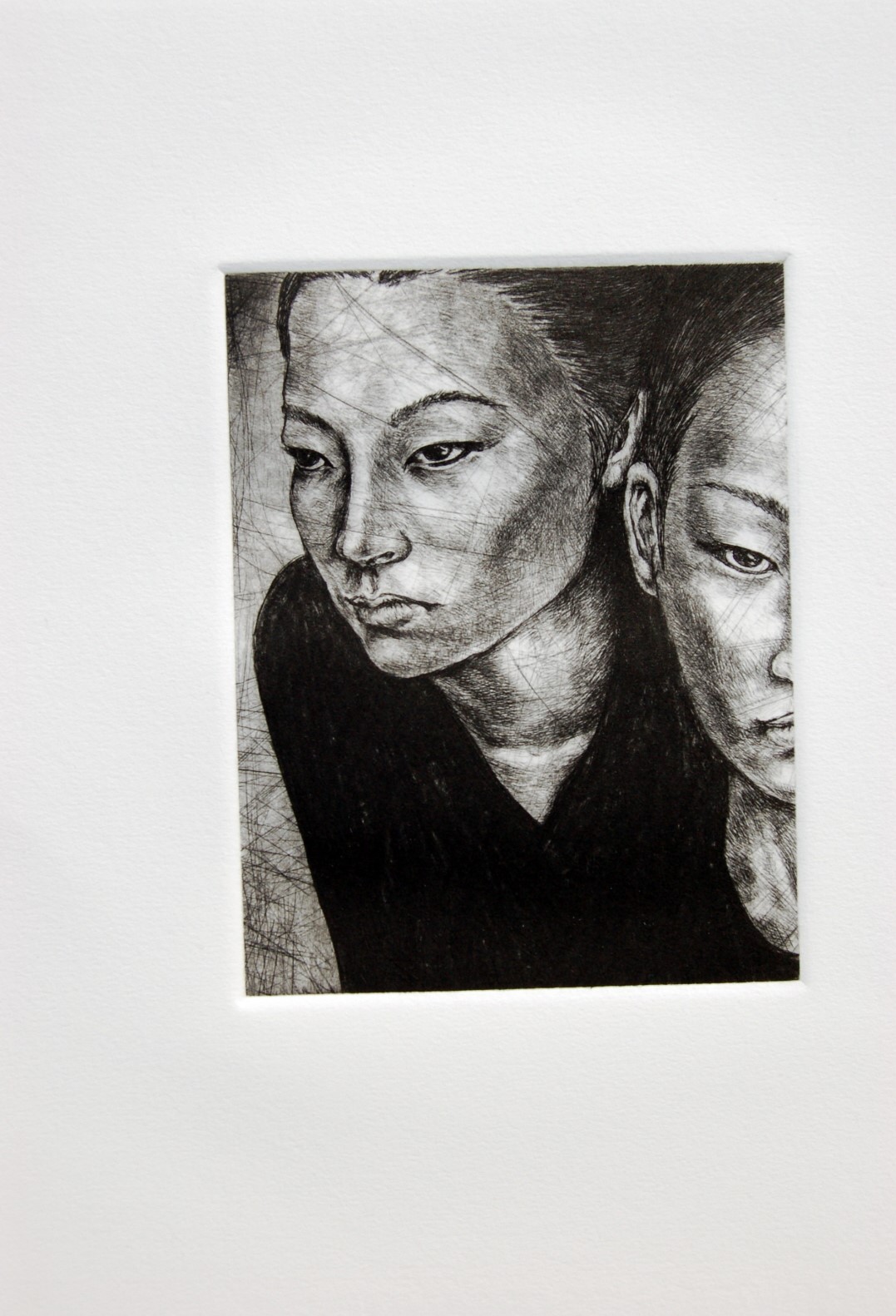 이순희, Staring eyes, 2015, printmaking-drypoint, 18x14cm(each)