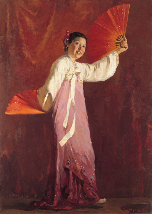 Portrait of the Dancer Choi Seunghee, 1954, Oil on canvas, 118×84cm