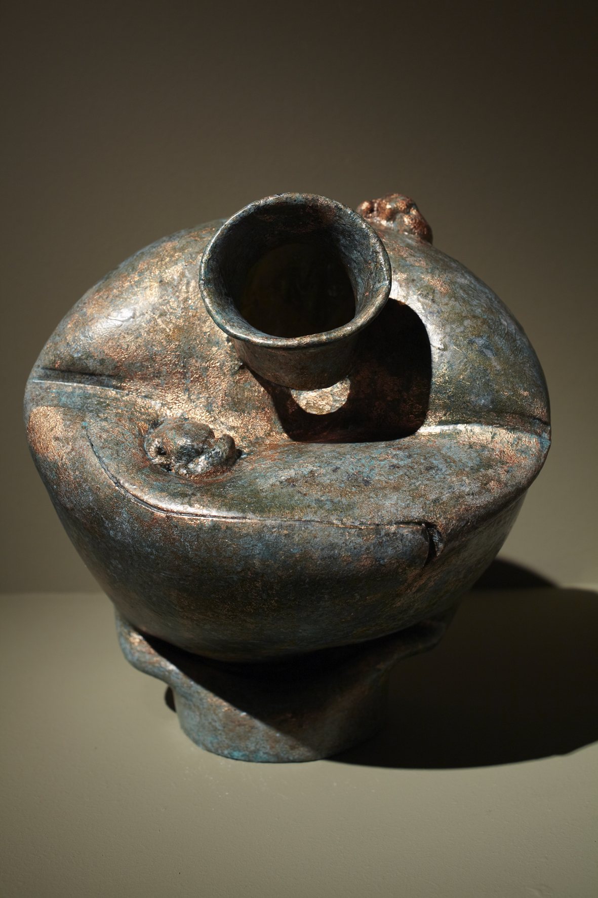 Translation-Bronze Vase, 2009, Soap, copper leaf, fragrance, 20x20x37cm