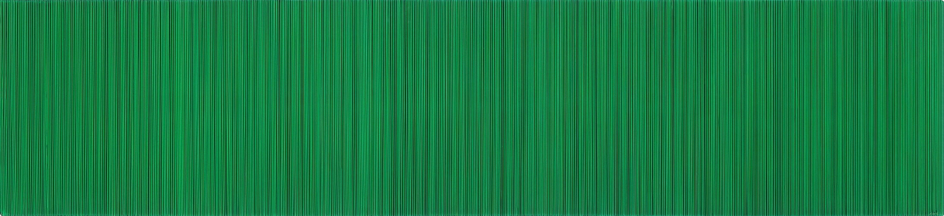 Who Likes Green?, 2017, Acrylic on epoxy resin, aluminum frame, 30x130x11cm