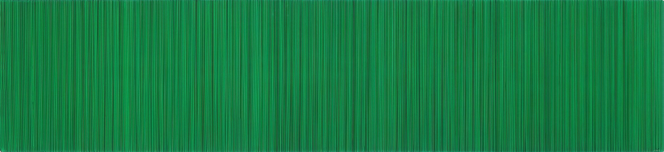 Who Likes Green?, 2017, Acrylic on epoxy resin, aluminum frame, 30x130x11cm