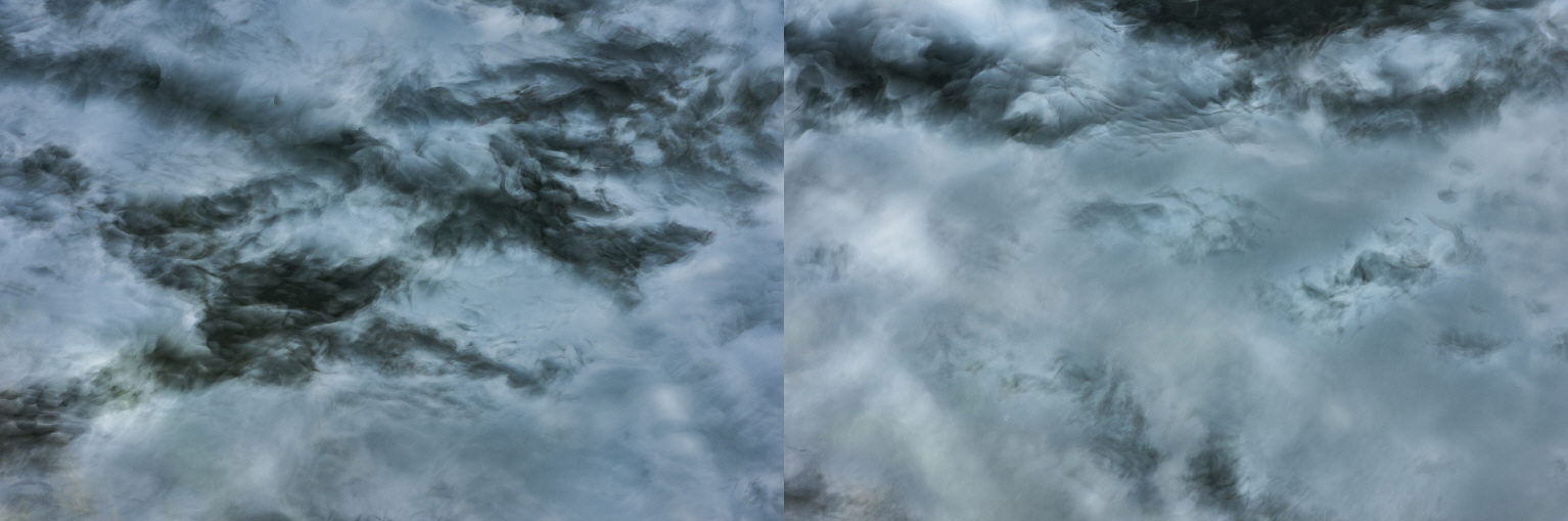 Luminescence, Here and There BL_5-1, 5-2 (The Ethereal Dream is Serene), 2016, Archival Pigment Print, 80x120cmx2