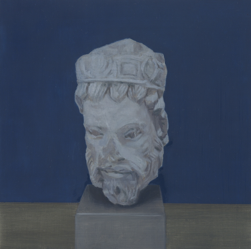 Crown (King), 2017, Oil on alu-dibond on wood, 22x22cm, Photograph by Jean-Louis Losi, courtesy of Galerie EIGEN + ART Leipzig/Berlin