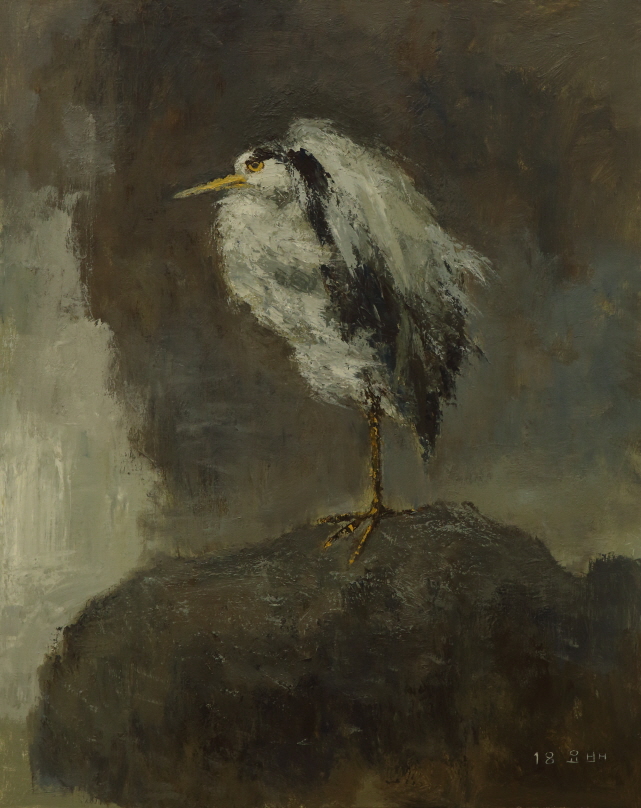 Bird of Passage II, 2018, Acrylic on canvas, 90.5×72.5cm