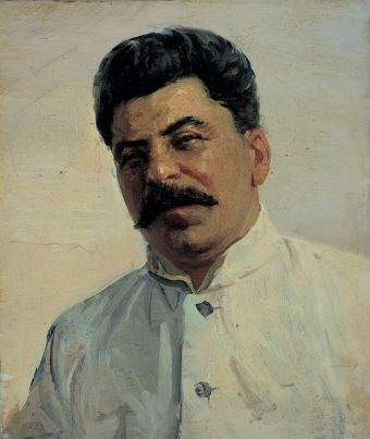 I. V. Stalin, 1949, Oil on canvas, 30×25.5cm