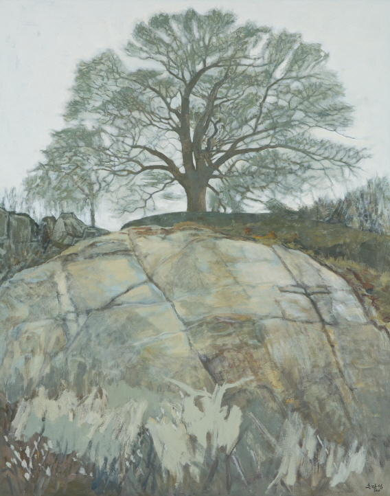 Zelkova Serrata in the Seongheung Mountain Fortress, 2016, Acrylic on canvas, 162x130cm