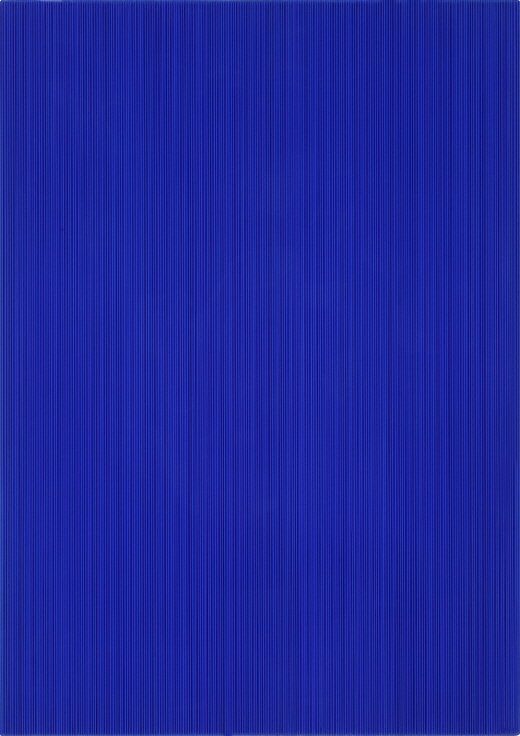 Who Likes Blue?, 2017, Acrylic on epoxy resin, aluminum frame, 92x65x6cm