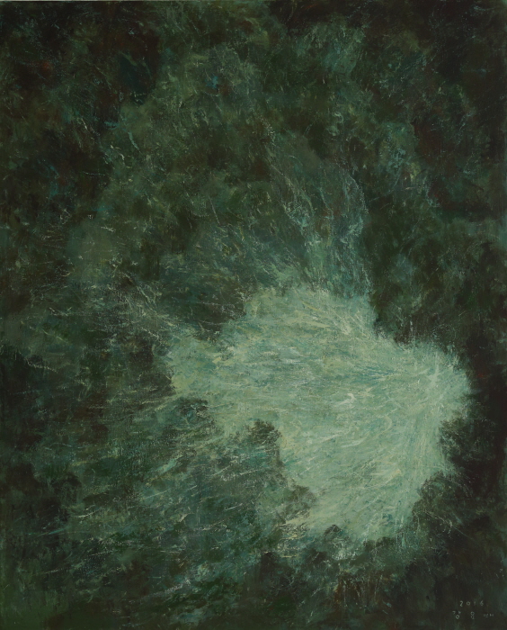 Wind Hole, 2016, Acrylic on canvas, 162×130cm