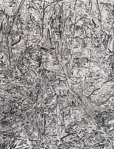 Dark Forest, 2018, Acrylic on canvas, 53x40.9cm