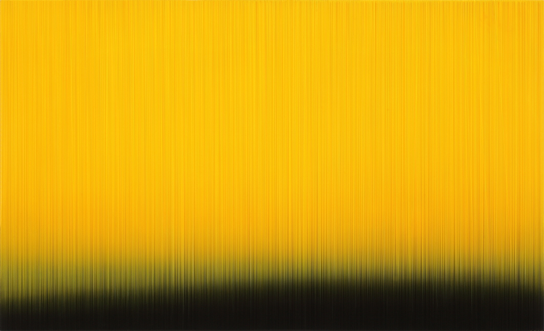 Who Likes Yellow?, 2017, Acrylic on epoxy resin, aluminum frame, 102x167x6cm