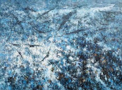 A Cold Wave, 2016, Oil on canvas, 194x259cm