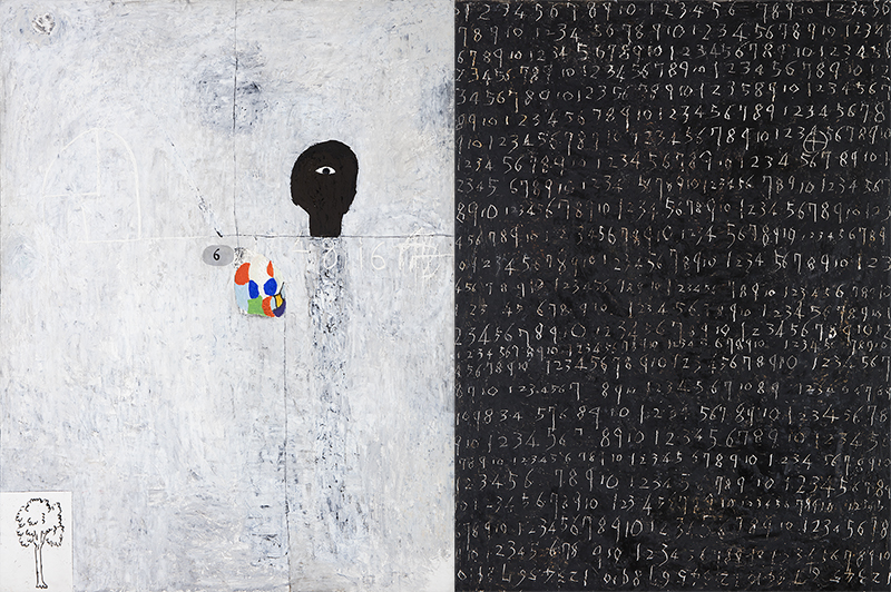 Untitled, 1996, Mixed media, 145x209cm