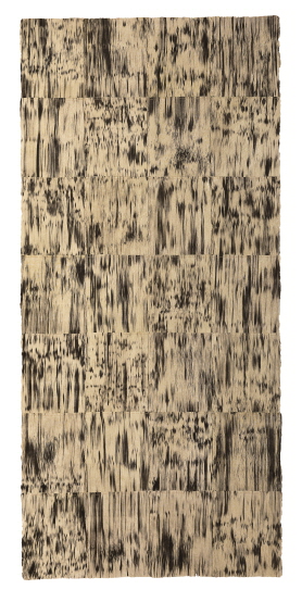 Quilt 29, 2003, Mixed media on hand-made paper, 128x60cm