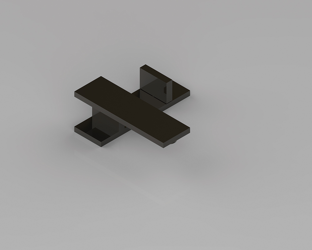 Stone_Basin faucet, 2016, Gun metal, 20x6x6cm, Manufactured by Fantini (Rendering1)