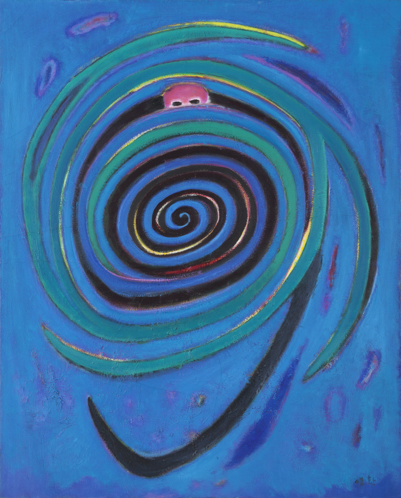 The Road of the Wind, a Self-Portrait, 2008, Oil on canvas, 91x72.5cm
