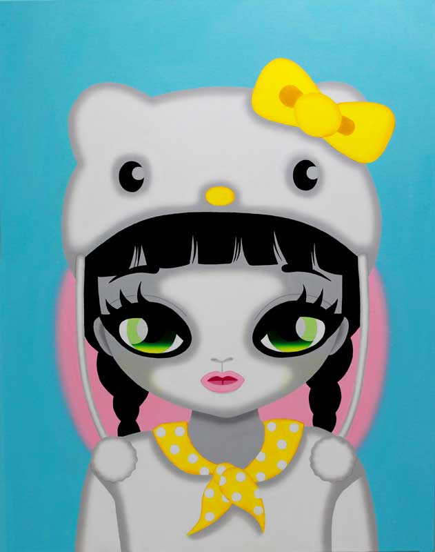 Mari Kim, Prototype Kitty 1, 2014, Acrylic on canvas, 116.8x91cm