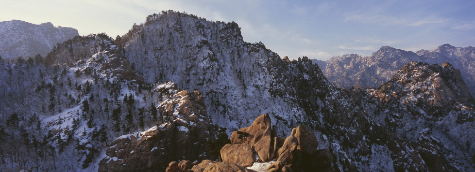 Seoraksan National Park, SOUTH KOREA, 2007, Pigment Print, 57 1/16x20 15/16 inches