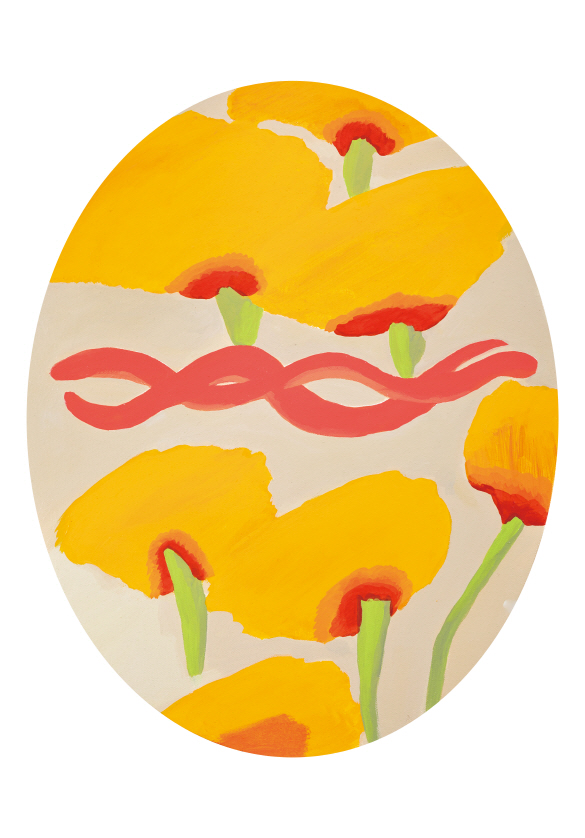Body Eats Colour 5, 2020, Acrylic on canvas, 50x40cm