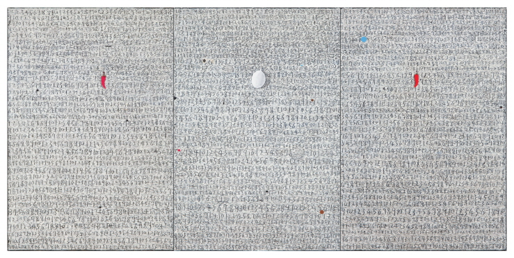 Untitled, 2014, Mixed media, 194x390cm