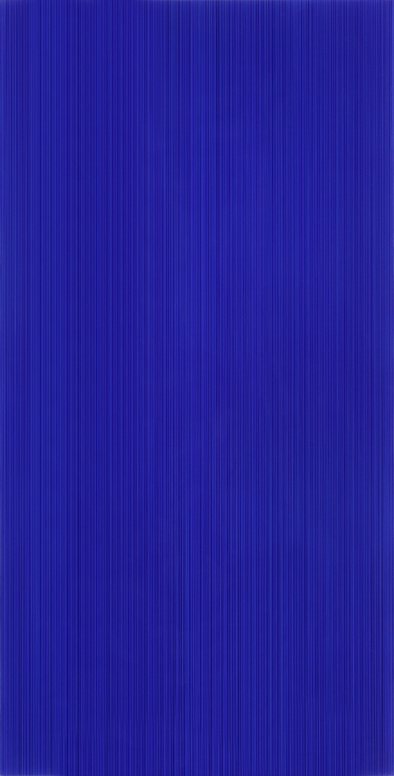 Who Likes Blue?, 2017, Acrylic on epoxy resin, aluminum frame, 122x62x7cm