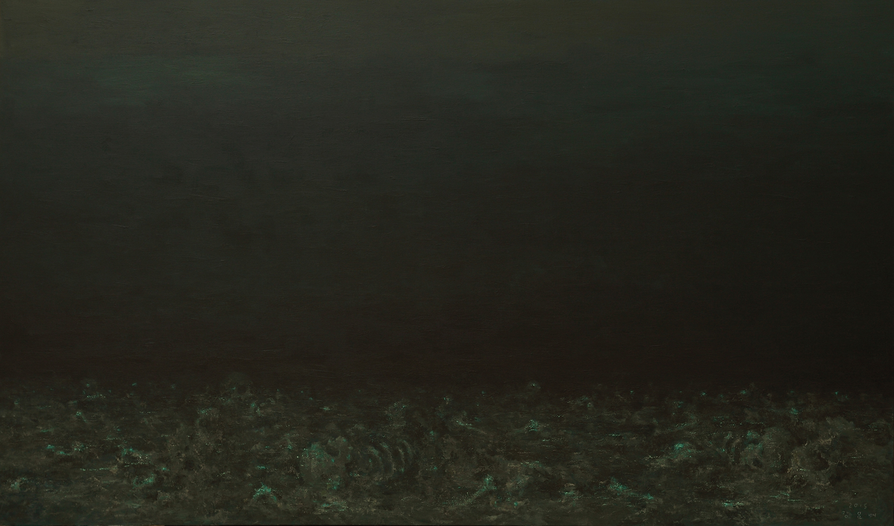 The Deep, Deep Ocean 2015 Acrylic on canvas 197x333.3cm