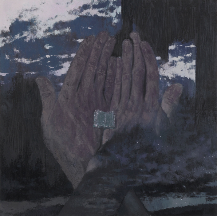 Given Page, 2019, Oil on canvas, 61x61cm