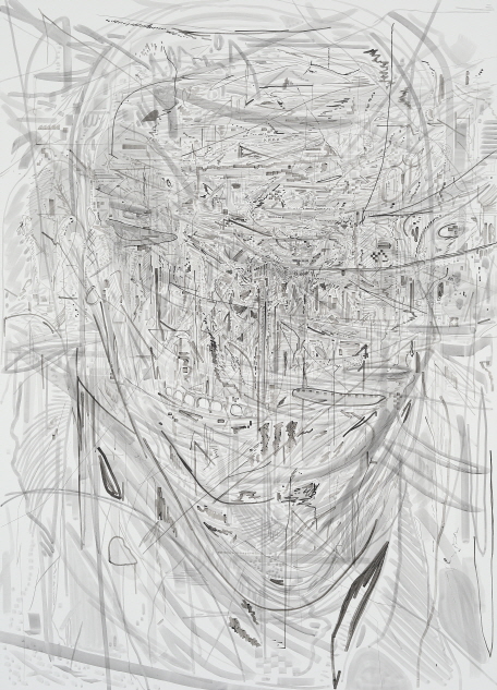 Shaking Head, 2019, Acrylic on canvas, 227x162cm