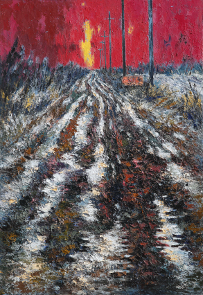 A Blaze, 2015, Oil on canvas, 162x112cm