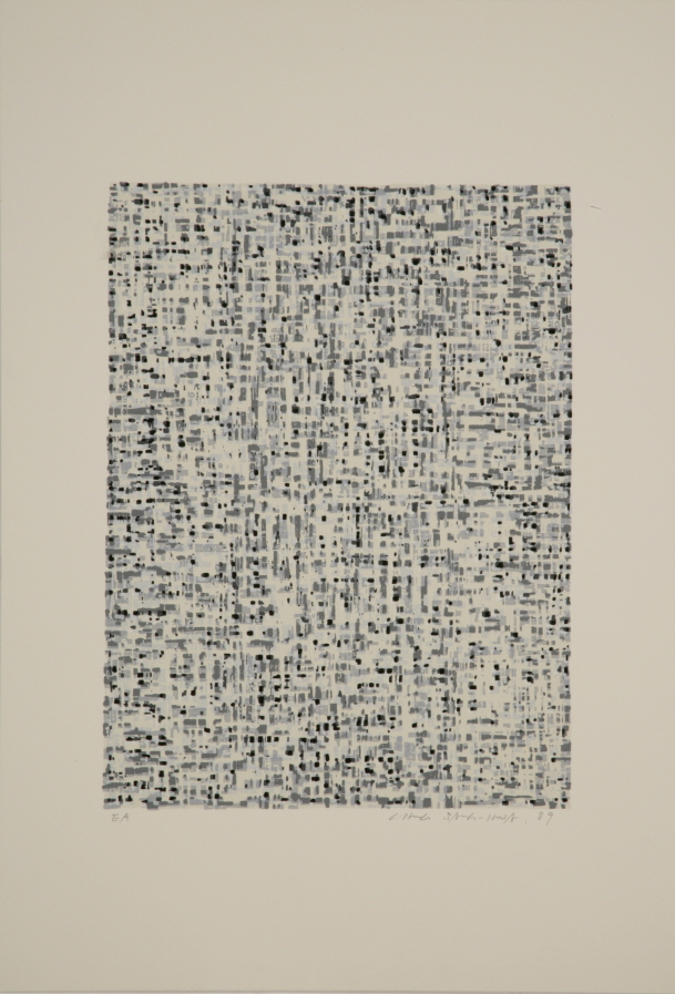 Chung Sang Hwa, Untitled, 1989, Woodcut on Hanji, 36x20.5cm