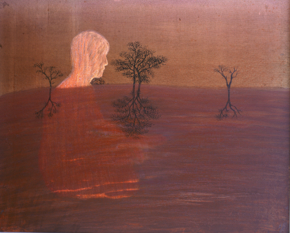 `96 Shadow 2, 1996, Oil on canvas, 90.9x116.7cm