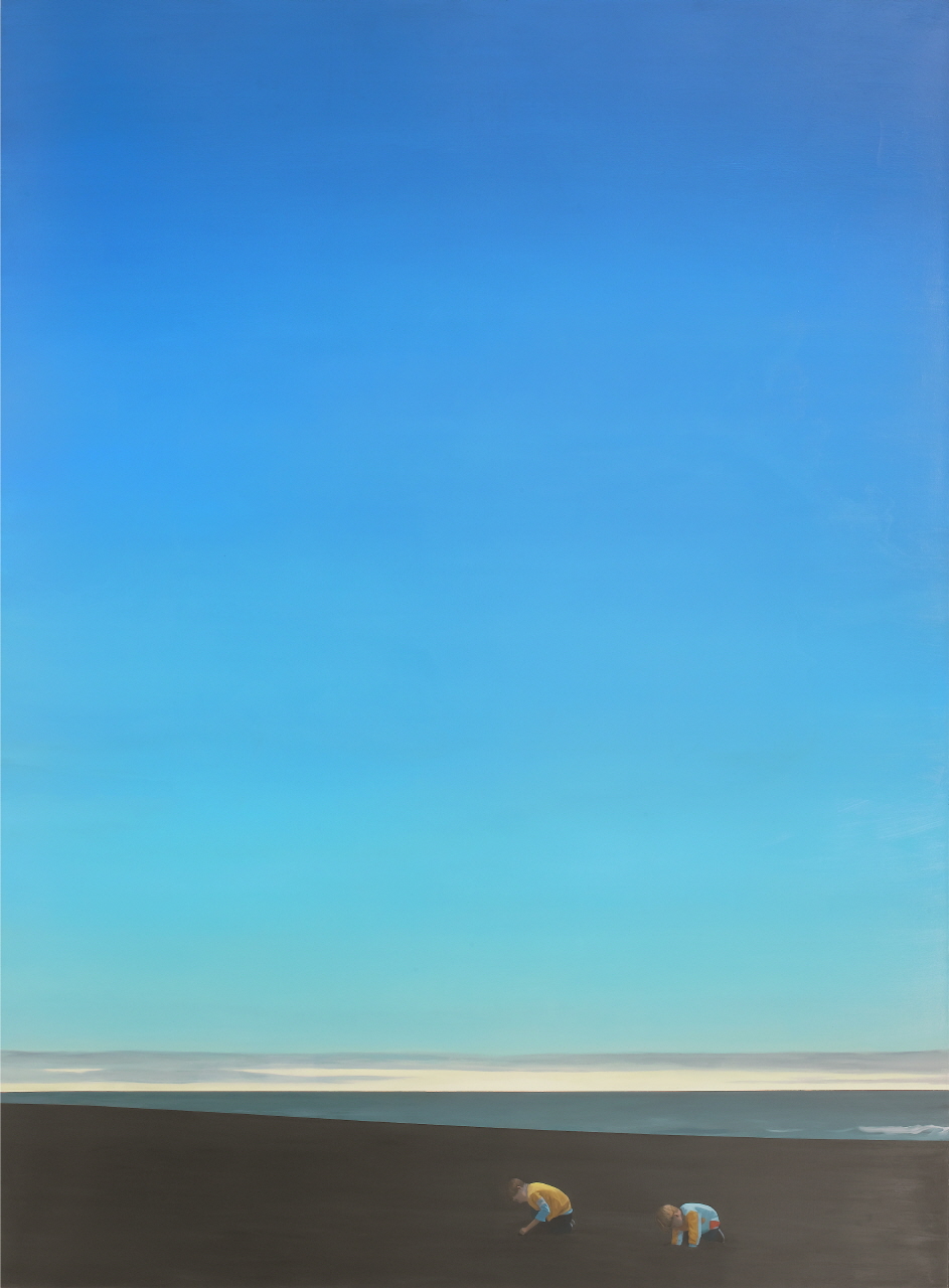 TIM EITEL, Schwarzer Sand, 2004, Oil on linen, 261x189.9cm