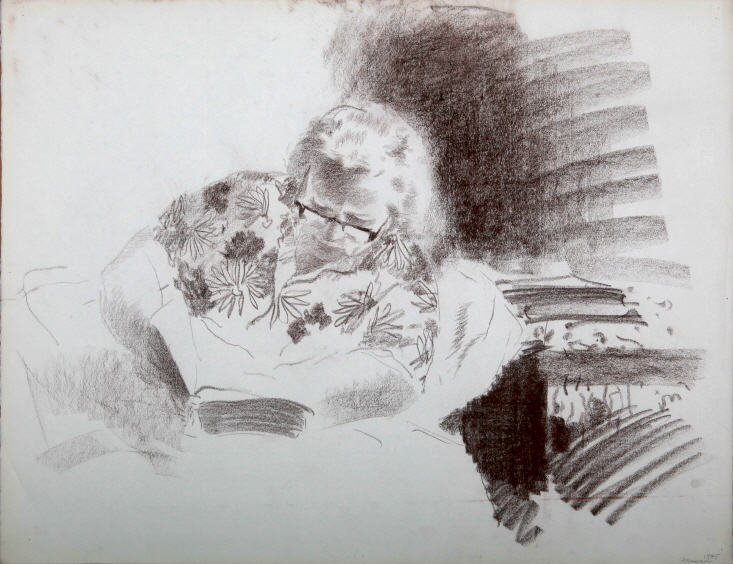 Sketch, 1975, Sepia on paper, 50×65cm