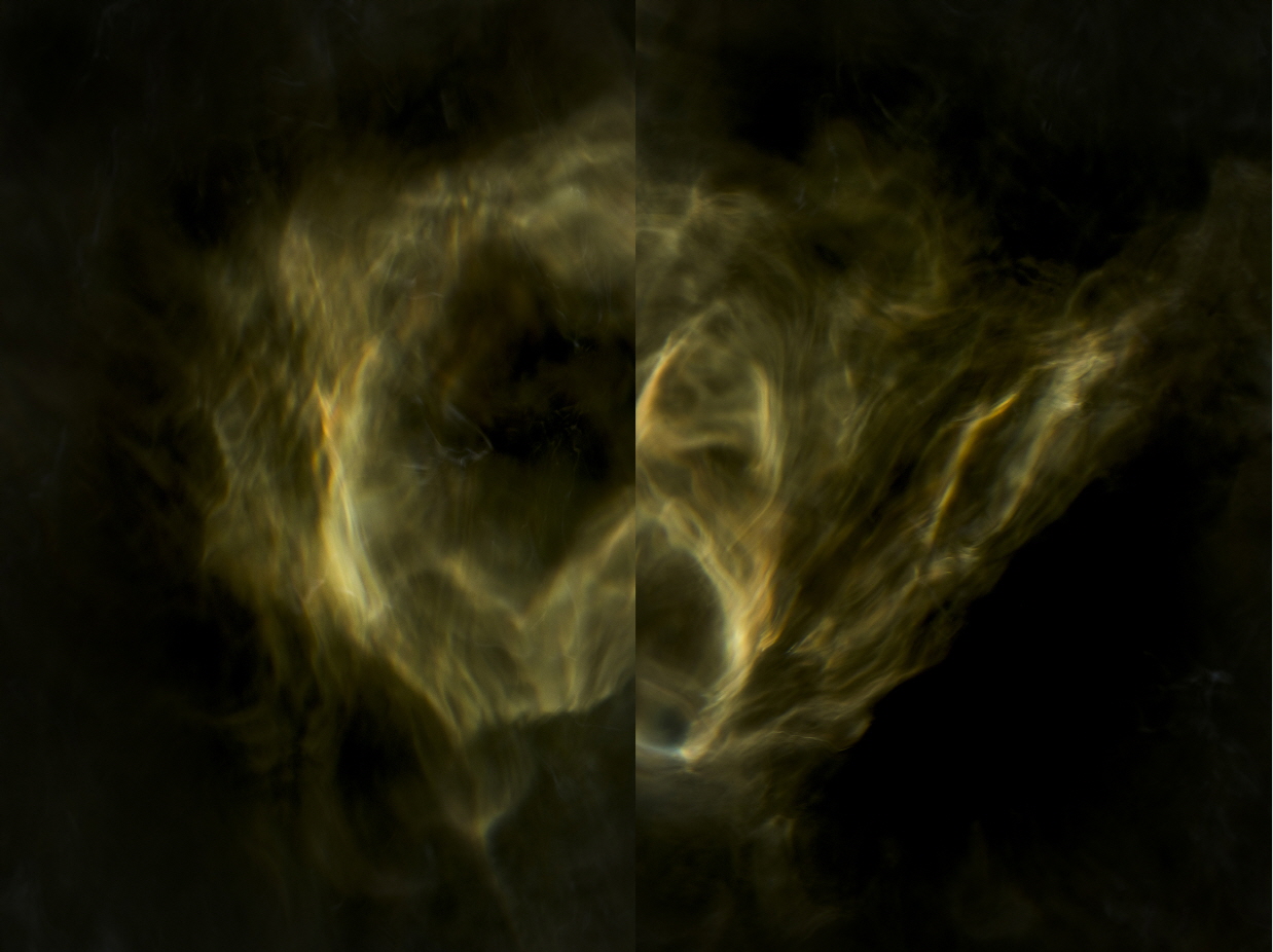Luminescence, Here and There YL_9-1, 9-2 (The Immensely Delicate, Yet Vain Moment), 2017, Archival Pigment Print, 120x80cmx2