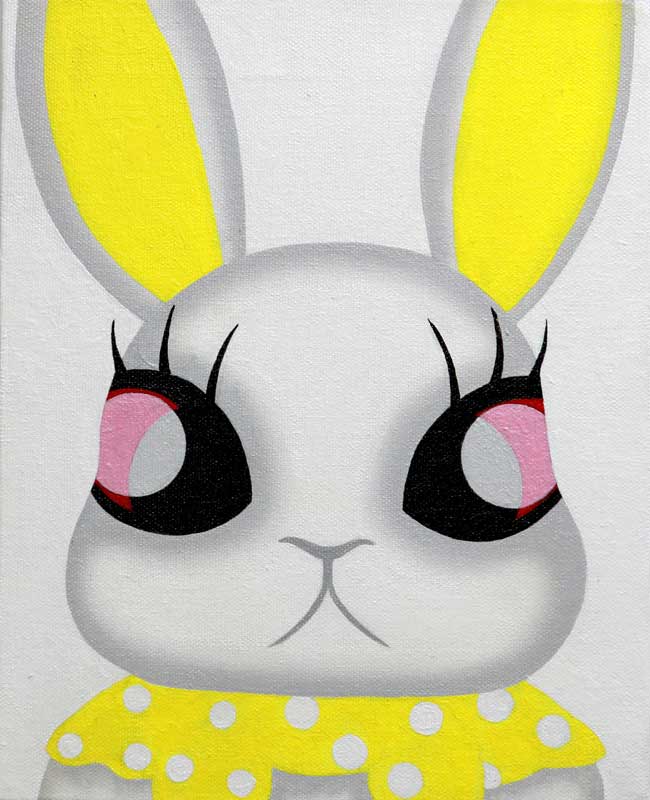 Mari Kim, Neo Rabbit 2, 2012, Acrylic on canvas, 27.3x22cm