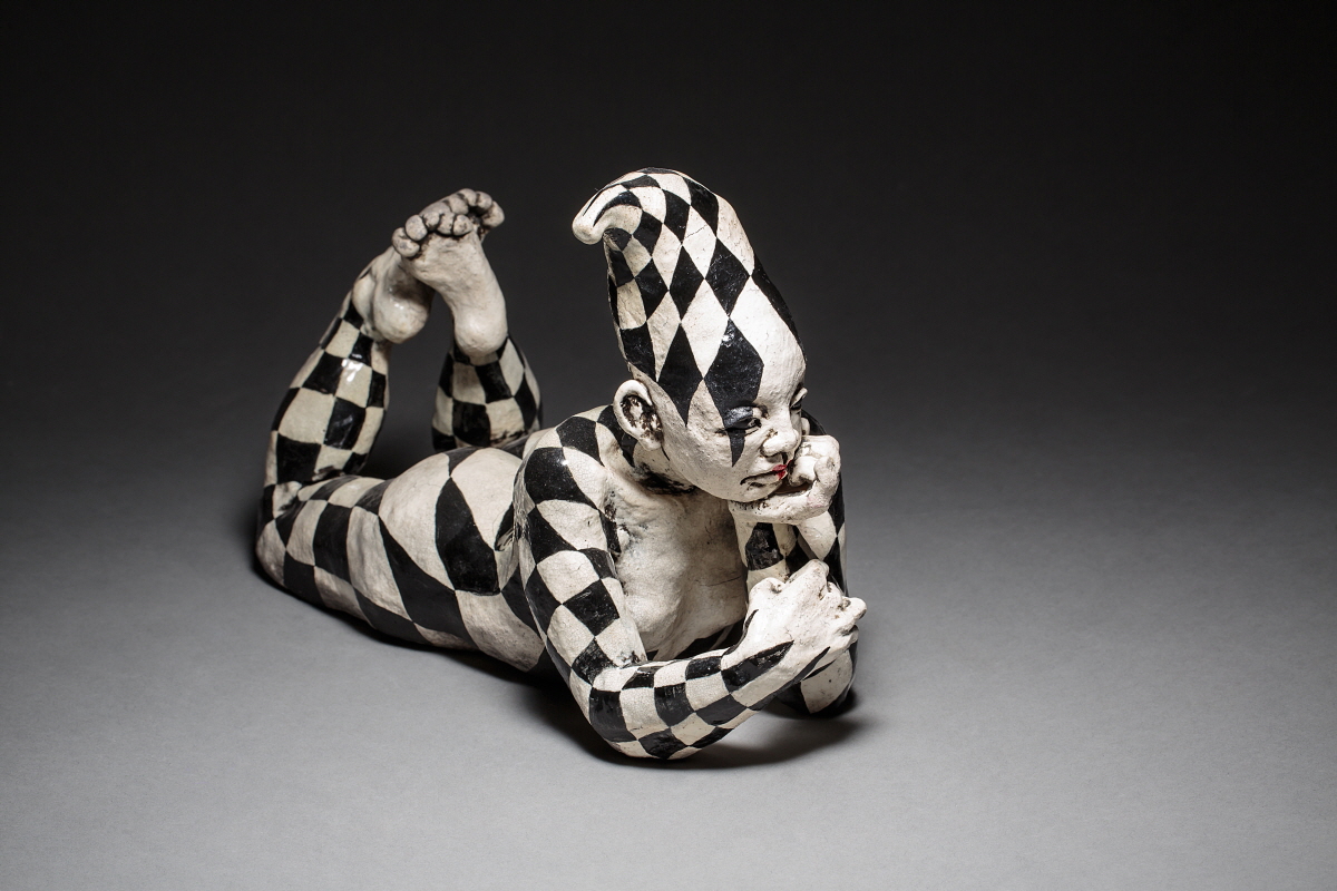 Harlequin (Bore), 2015, ceramics, 22 x 36 x 15(h)cm