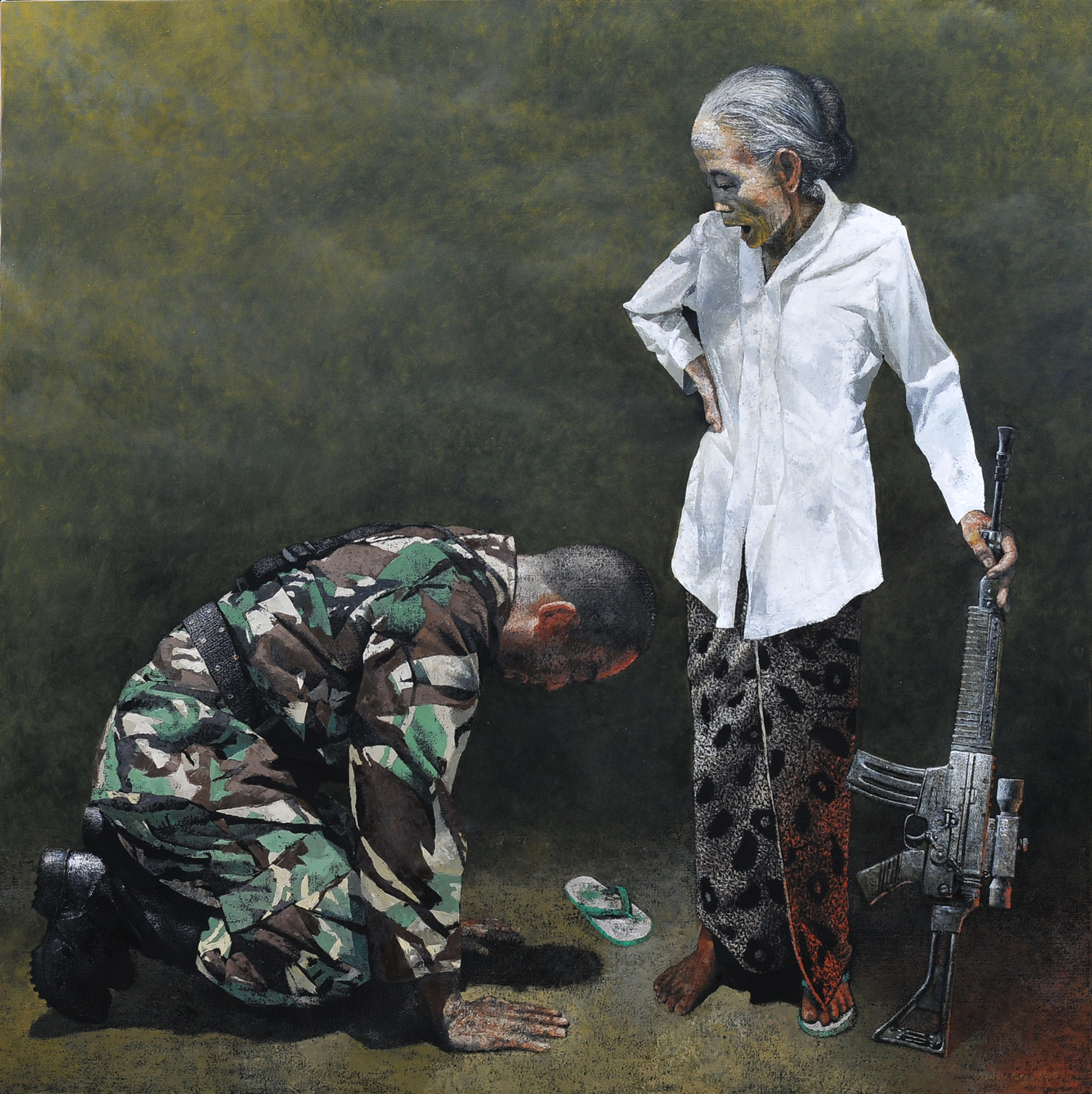 宽恕 #2, 2015, Oil on canvas, 200x200cm