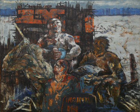 Landfll – New City, 1982, Oil on canvas, 130x162cm