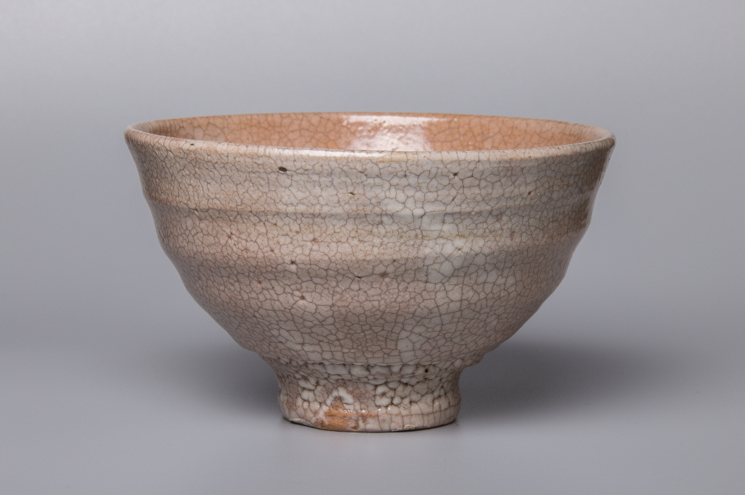 Tea Bowl (Oido type), 2020, Stone ware, wheel throwing, wood firing, 15.1x15.1x9(h)cm, Bottom 5.4(d)cm, Weight 343g