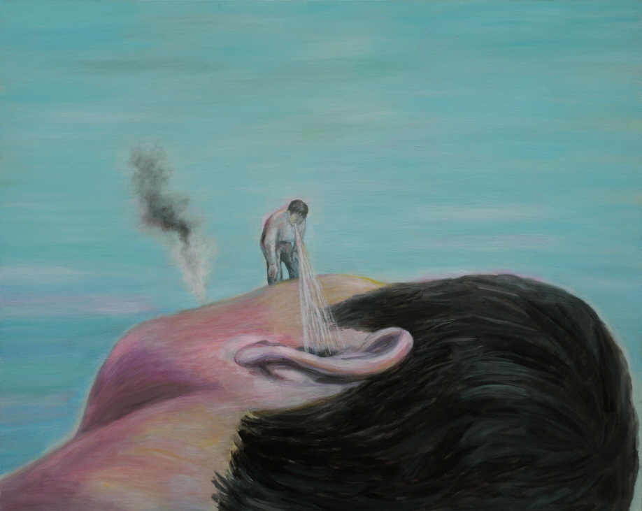 Sigh, 2009, Acrylic on canvas, 80.3x100cm