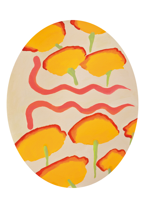 Body Eats Colour 8, 2020, Acrylic on canvas, 50x40cm