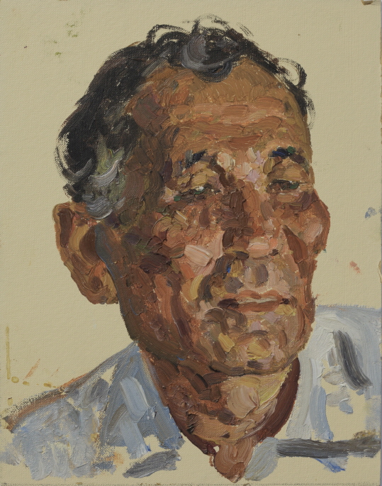 Face (Etude), 1961, Oil on panel, 22×17cm