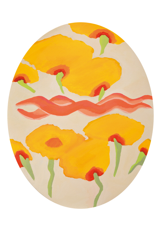 Body Eats Colour 7, 2020, Acrylic on canvas, 50x40cm