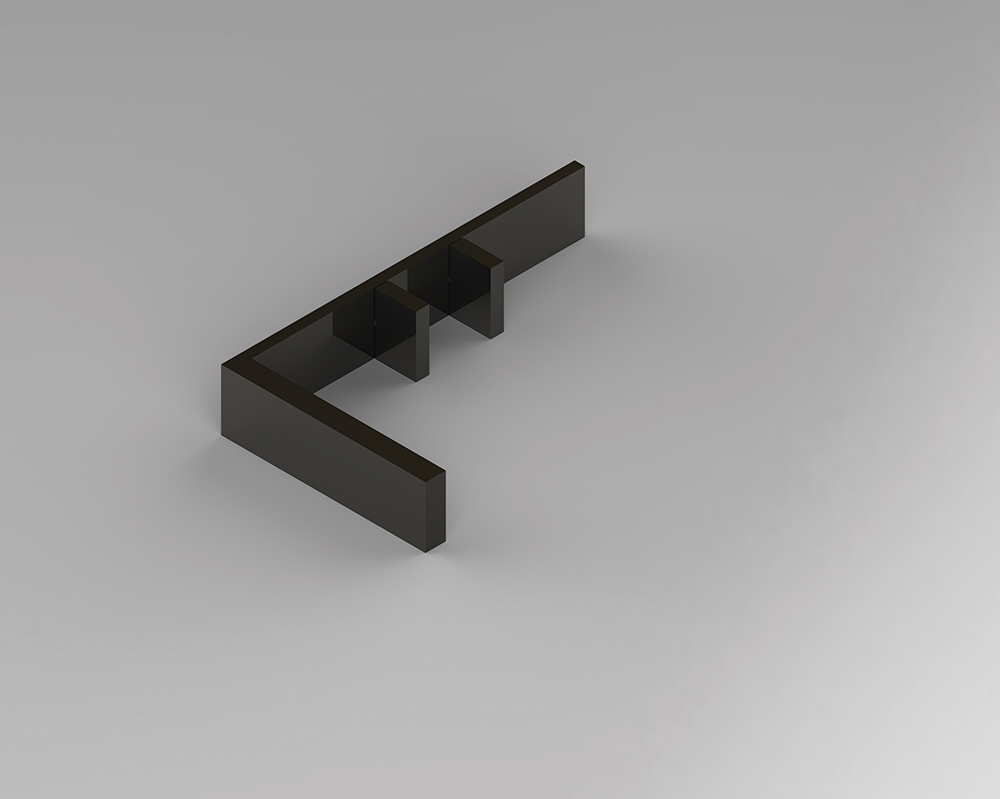 Stone_Basin faucet, 2016, Gun metal, 34.6x20x6cm, Manufactured by Fantini (Rendering2)