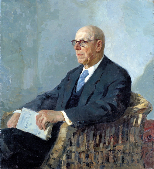 Portrait of N. N. Davidenkov, 1961, Oil on canvas, 120×90cm
