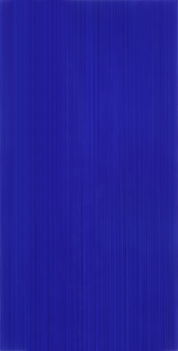 KIM Hyunsik, Who Likes Blue?, 2017, Acrylic on epoxy resin, aluminum frame, 122x62x7cm